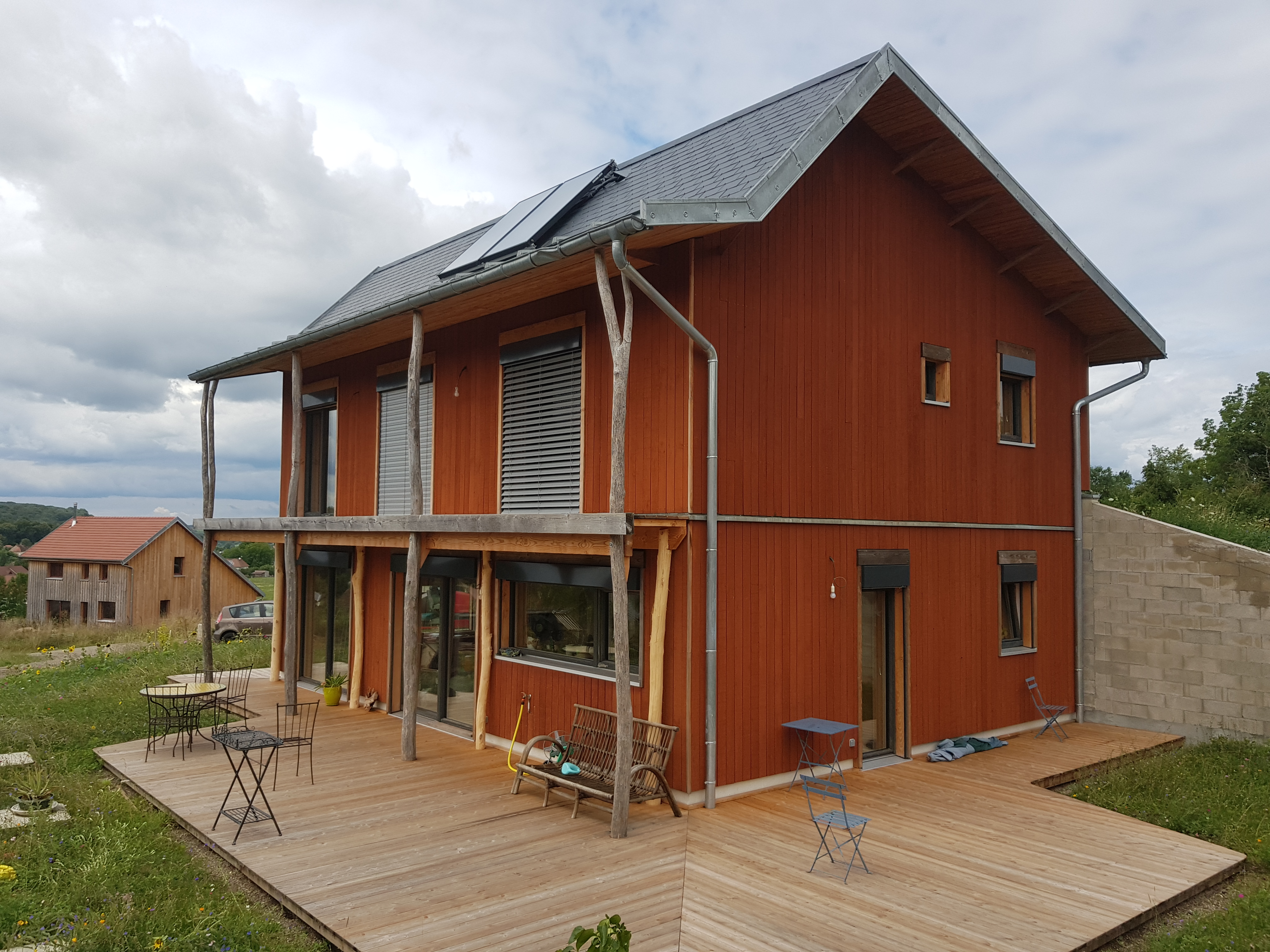 Construction bois-paille - Maison passive 140 m²